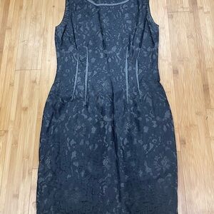 E. Tahari- Elegant Black Lace Dress